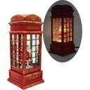 Ver imagem 2 de Cabine Telefone Inglês Papai Noel Natal Musical Leds de 26cm