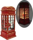 Ver imagem 2 de Cabine Telefone Inglês Papai Noel Natal Musical Leds de 26cm