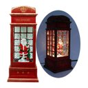 Ver imagem 3 de Cabine Telefone Inglês Papai Noel Natal Musical Leds de 26cm