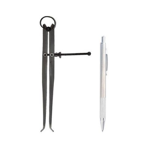 Kit Compasso Interno - Med. 200mm/8' + Riscador