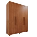 Ver imagem 4 de Guarda-roupa Solteiro 4 Portas 3 Gavetas Roma Espresso Móveis