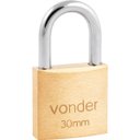 Ver imagem 1 de Cadeado latão 30mm haste normal - Vonder