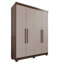 Ver imagem 4 de Guarda-roupa Solteiro 4 Portas 3 Gavetas Roma Espresso Móveis