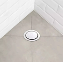 Ver imagem 3 de Ralo Click Inteligente 10x10 Cm Redondo Aço Inox Banheiro Cozinha Sacada