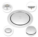 Ver imagem 2 de Ralo Click Inteligente 10x10 Cm Redondo Aço Inox Banheiro Cozinha Sacada