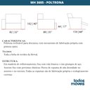 Ver imagem 4 de Poltrona Reclinável Mh-3605 Herval Estofada Marrom Paraty K