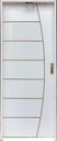 Ver imagem 1 de Kit Porta de Madeira Frisada Lado Direito 210x80cm Branco Allo Esquadrias