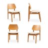 Kit 4 Cadeiras Jandaia CabeCasa MadeiraOriginals - 1