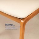 Ver imagem 6 de Kit 4 Cadeiras Jandaia CabeCasa MadeiraOriginals Bege/Amêndoa