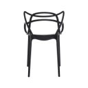 Ver imagem 6 de Kit 8 Cadeiras Polipropileno Allegra Preta La Mobilia: Design para Sala de Jantar
