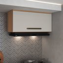 Ver imagem 1 de Armário Aéreo 80cm 1 Porta Basculante Isabelle Bege/Freijó/Arenas