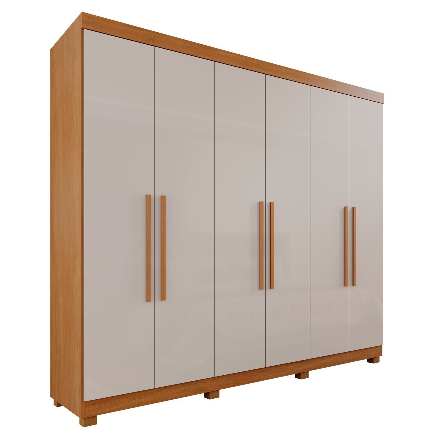 Guarda-Roupa Casal Casal 6 Portas 3 Gavetas Roma Espresso Móveis