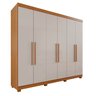 Guarda-Roupa Casal Casal 6 Portas 3 Gavetas Roma Espresso Móveis - 4