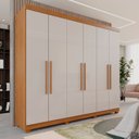 Ver imagem 2 de Guarda-Roupa Casal Casal 6 Portas 3 Gavetas Roma Espresso Móveis