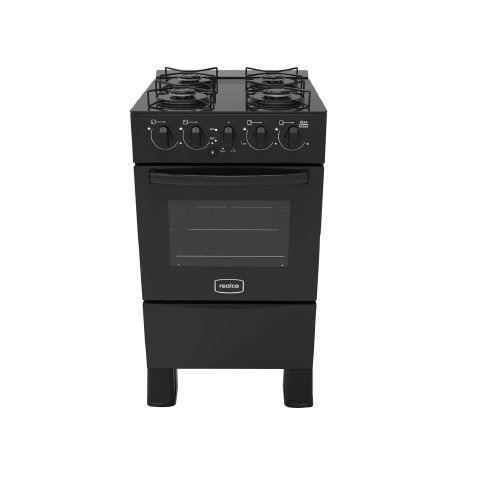 Fogao 4b Realce Ares Glass Glass Mesa Vidro C/ Ac - 26000