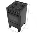 Ver imagem 3 de Fogao 4b Realce Ares Glass Glass Mesa Vidro C/ Ac - 26000