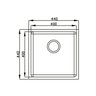 Cuba de Inox Acetinado Premium 30531 440x440x200 Ghelplus - 2