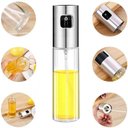 Ver imagem 5 de Kit 3 Porta Azeite Vinagre Spray Galheteiro Dosador Aço Inox 100ml