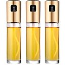 Ver imagem 1 de Kit 3 Porta Azeite Vinagre Spray Galheteiro Dosador Aço Inox 100ml