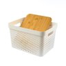 Caixa Organizadora Poá com Tampa de Bambu 18l - Oikos - 2