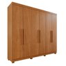 Guarda-Roupa Casal Casal 6 Portas 3 Gavetas Roma Espresso Móveis - 4