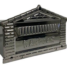 Caixa de Correios Tijolinho Toda em Inox Grande 20x25x12cm Cromado - 5