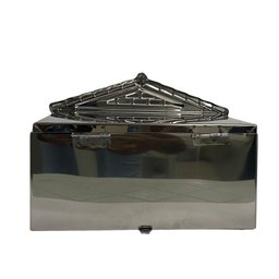 Caixa de Correios Tijolinho Toda em Inox Grande 20x25x12cm Cromado - 6