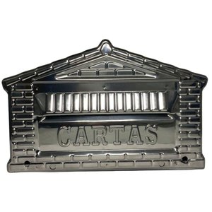 Caixa de Correios Tijolinho Toda em Inox Grande 20x25x12cm Cromado