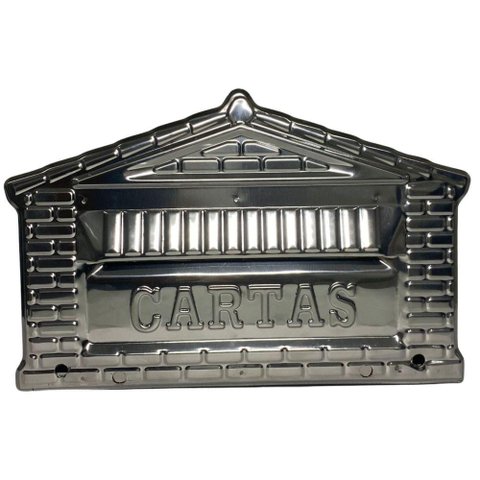 Caixa de Correios Tijolinho Toda em Inox Grande 20x25x12cm Cromado