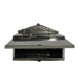 Caixa de Correios Tijolinho Toda em Inox Grande 20x25x12cm Cromado - 4
