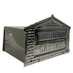 Caixa de Correios Tijolinho Toda em Inox Grande 20x25x12cm Cromado - 2