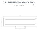 Ver imagem 7 de Cuba Cozinha Farm Sink Quadratta 70 cm Estilo Fazenda Avental