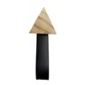 Pendurador Gancho Multiuso Pinus Corino Preto 7x7x7 cm Triangulo - 1