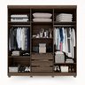 Guarda-Roupa Casal Casal 6 Portas 3 Gavetas Roma Espresso Móveis - 3
