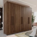 Ver imagem 2 de Guarda-Roupa Casal Casal 6 Portas 3 Gavetas Roma Espresso Móveis