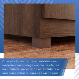 Guarda-Roupa Casal Casal 6 Portas 3 Gavetas Roma Espresso Móveis - 10 Guarda-Roupa Casal Casal 6 Portas 3 Gavetas Roma Espresso Móveis - 10