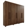 Guarda-Roupa Casal Casal 6 Portas 3 Gavetas Roma Espresso Móveis - 4