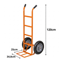 Ver imagem 6 de Carrinho Carro de Carga Reforçado 250kg 2 Rodas de Rolamento Muke Tools