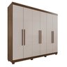 Guarda-Roupa Casal Casal 6 Portas 3 Gavetas Roma Espresso Móveis - 4