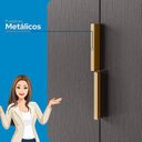 Ver imagem 7 de Guarda-Roupa MDF/MDP 6 Portas 3 Gavetas com Espelho Miletto Cinza/Jatobá/Grafite