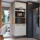 Ver imagem 2 de Armário Torre Quente 0,80m 2 Fornos 3 Portas Isabelle