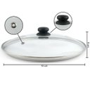 Ver imagem 2 de Tampa Avulsa de Vidro Temperado Dona Chefa Para Panelas Frigideira Caçarola Tamanho 18 cm