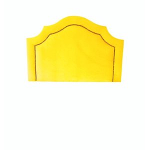 Cabeceira Provençal Dourada Veludo com Tachas