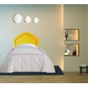 Ver imagem 2 de Cabeceira Provençal Dourada Veludo com Tachas