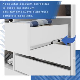 Guarda-Roupa Casal Casal 6 Portas 3 Gavetas Roma Espresso Móveis - 9