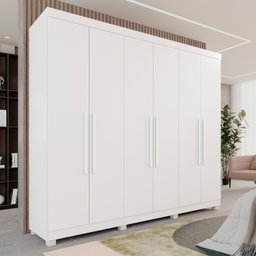 Guarda-Roupa Casal Casal 6 Portas 3 Gavetas Roma Espresso Móveis - 1
