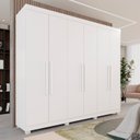 Ver imagem 1 de Guarda-Roupa Casal Casal 6 Portas 3 Gavetas Roma Espresso Móveis