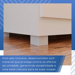 Guarda-Roupa Casal Casal 6 Portas 3 Gavetas Roma Espresso Móveis - 10