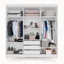 Ver imagem 3 de Guarda-Roupa Casal Casal 6 Portas 3 Gavetas Roma Espresso Móveis
