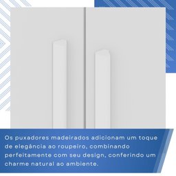 Guarda-Roupa Casal Casal 6 Portas 3 Gavetas Roma Espresso Móveis - 8